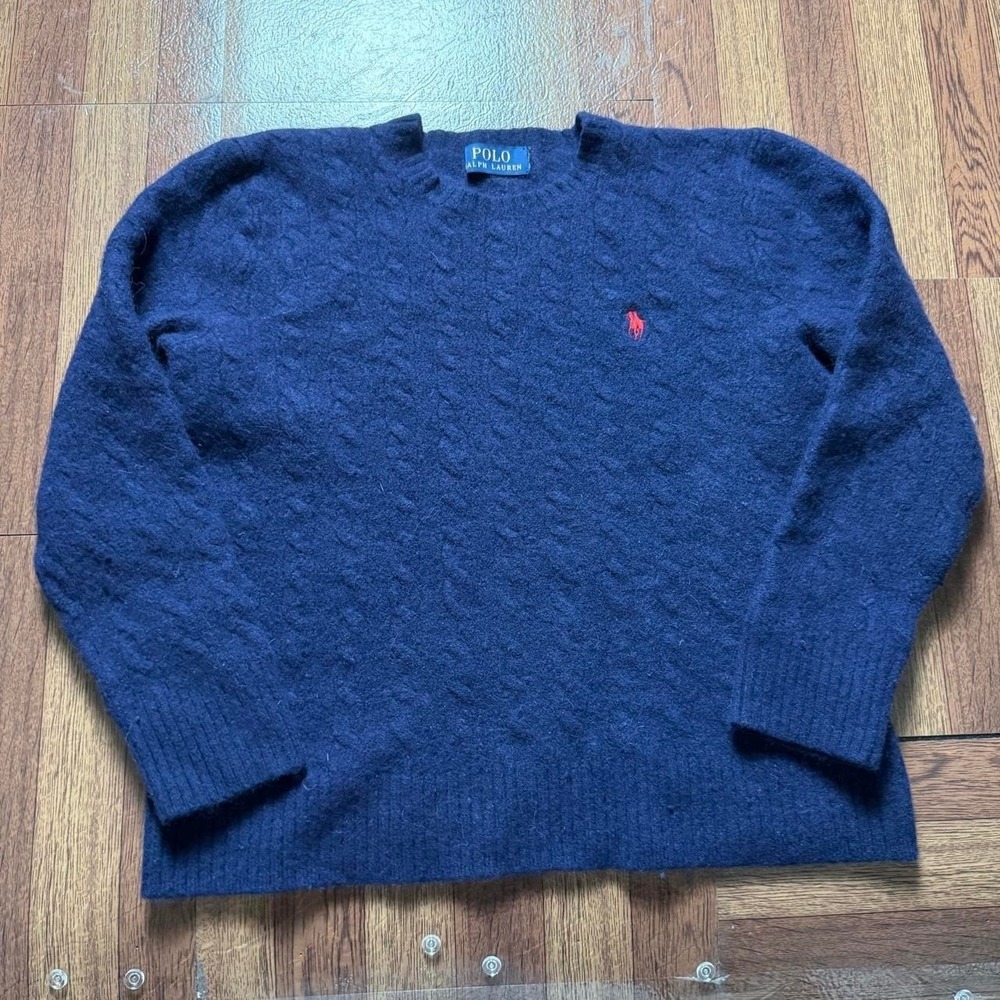 Polo Ralph Lauren Women's Wool Cashmere Cable Sweater Fits XS